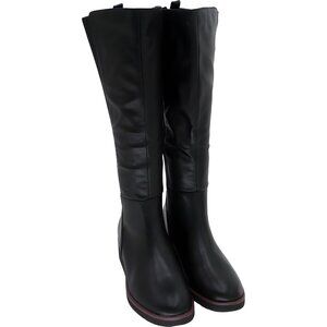 Style Co Cyruss Wedge Tall Boot Black Beauty Women's US 8 M